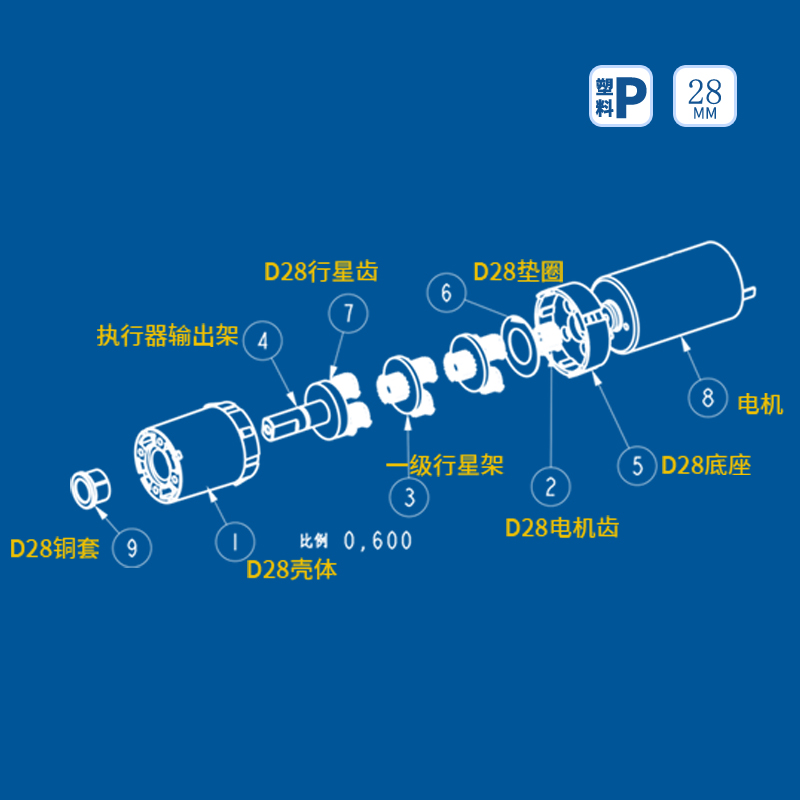 380精密行星减速器2